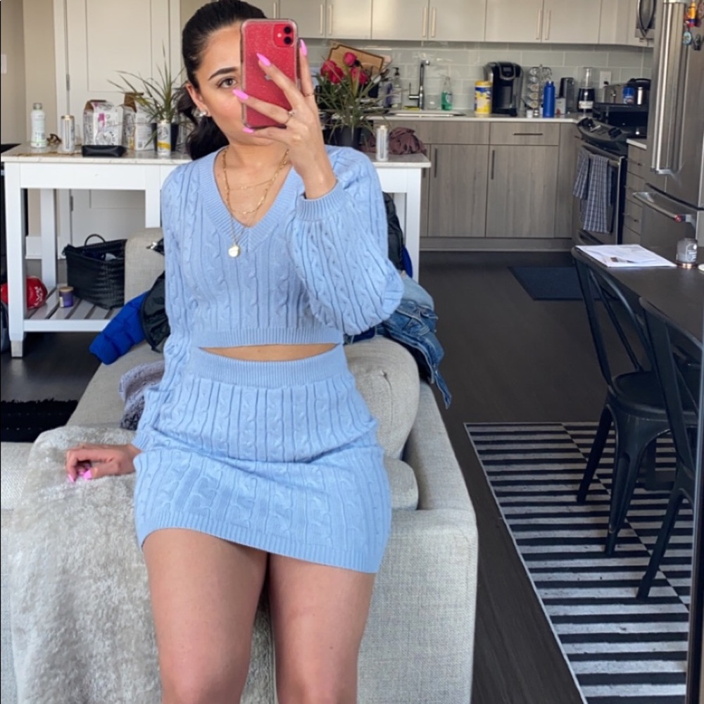 Knit two piece set